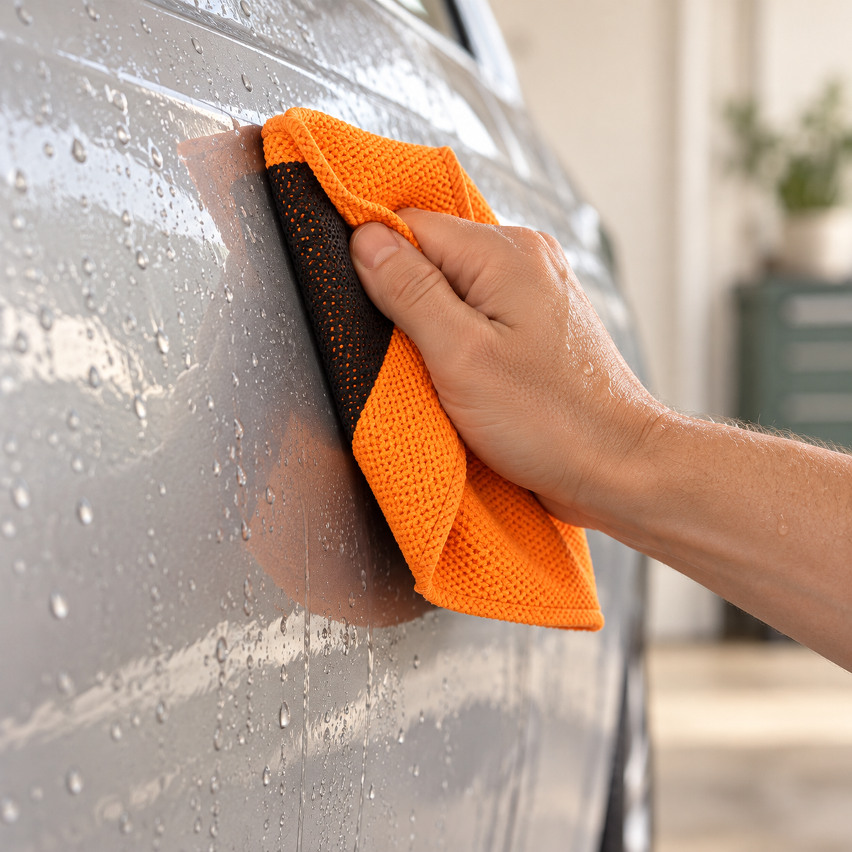 Clay Towel for Car Detailing — illustrative use or setup scene