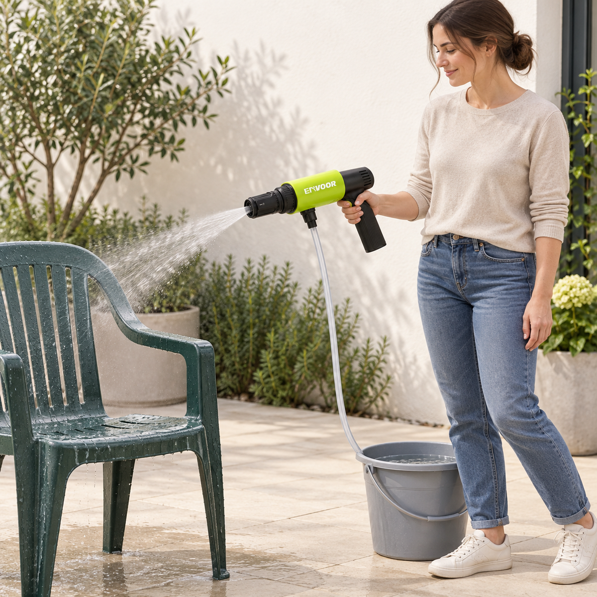 Cordless Handheld Cleaning Gun — illustrative use or setup scene
