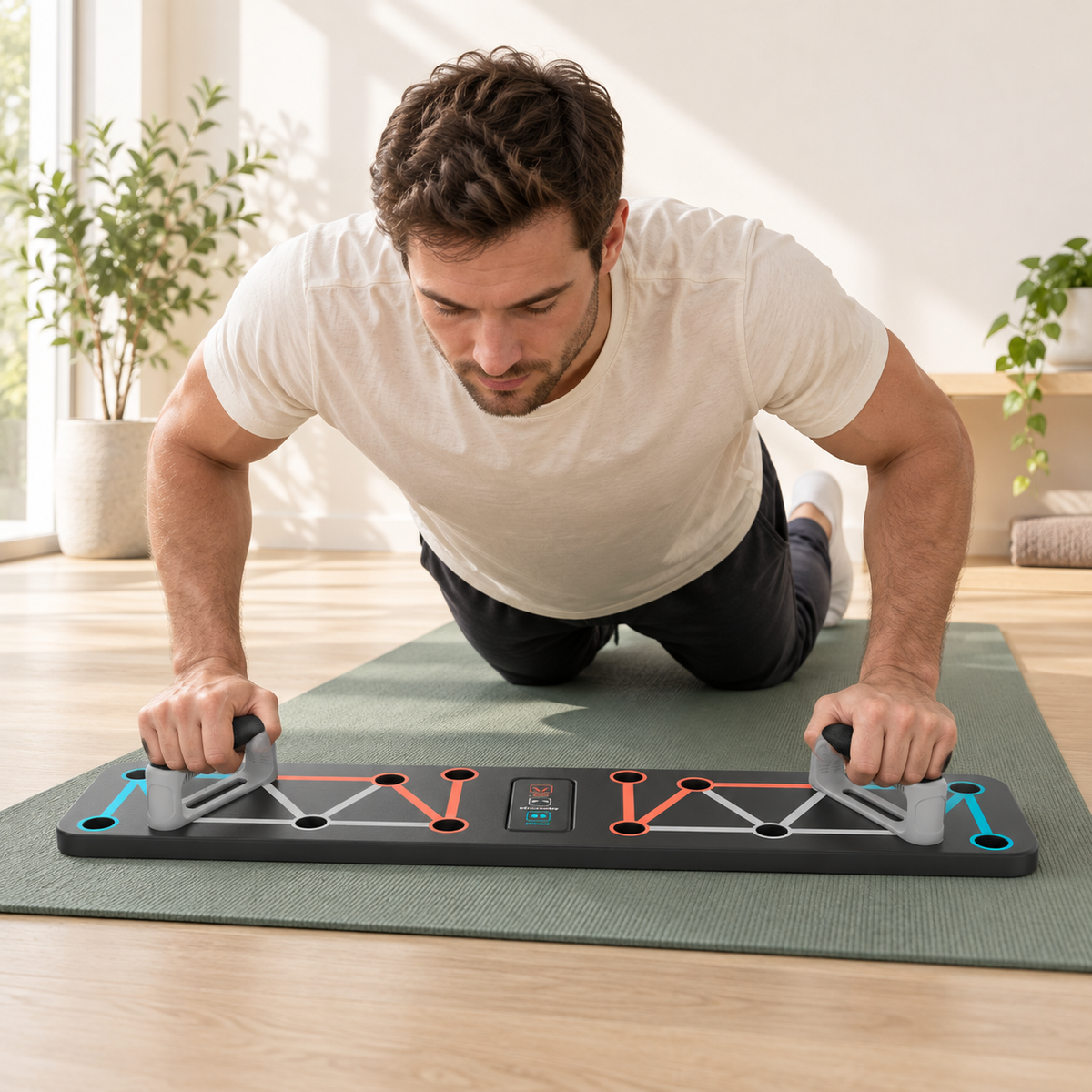 Foldable Push-Up Board with Handles — illustrative use or setup scene